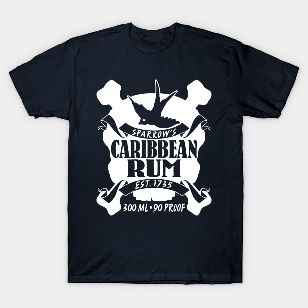 Sparrow's Caribbean Rum T-Shirt by WhatProductionsBobcaygeon